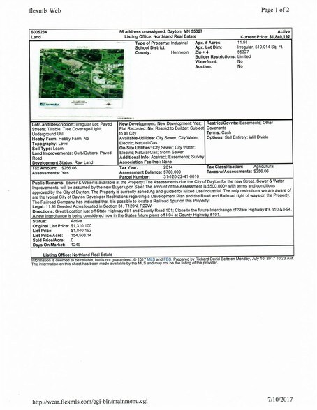 More Photos Of 17500 Territorial Rd, Osseo Land For Sale