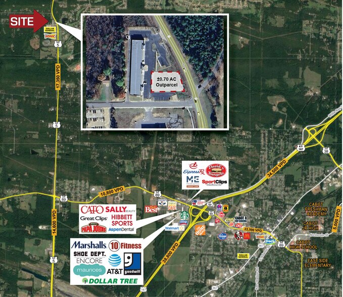 Primary Photo Of 15506 S 5 Hwy, Cabot Land For Lease