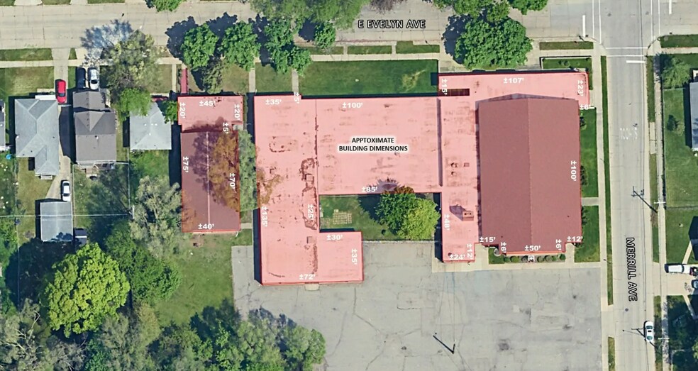 More Photos Of 1572-1600 E Evelyn, Hazel Park Religious Facility For Sale