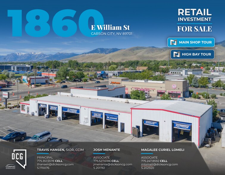 Primary Photo Of 1860 E William St, Carson City Auto Repair For Sale