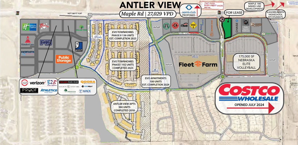 More Photos Of 180th & Maple, Elkhorn Land For Lease
