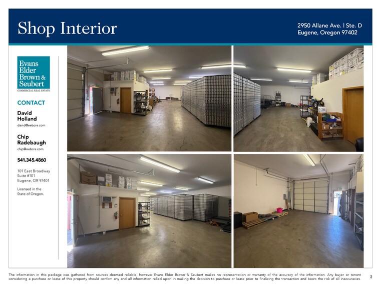 More Photos Of 2950-2952 Allane Ln, Eugene Warehouse For Lease