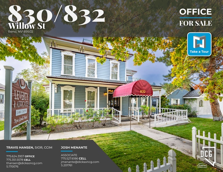 Primary Photo Of 832 Willow St, Reno Office For Sale