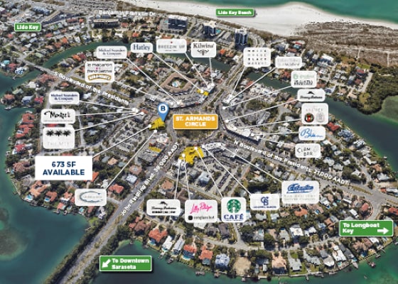 More Photos Of 400-423 Saint Armands Cir, Sarasota Storefront Retail Office For Lease