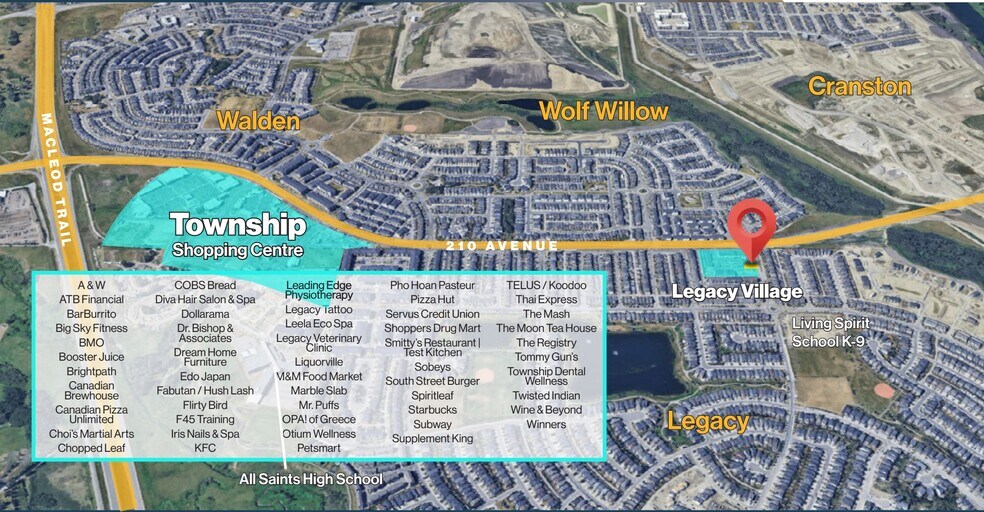 More Photos Of 47 Legacy Vw SE, Calgary Storefront For Lease