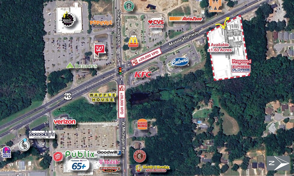 Primary Photo Of 6100 Mobile Hwy, Pensacola Land For Lease