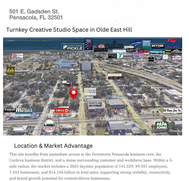 More Photos Of 501 E Gadsden St, Pensacola Office For Lease