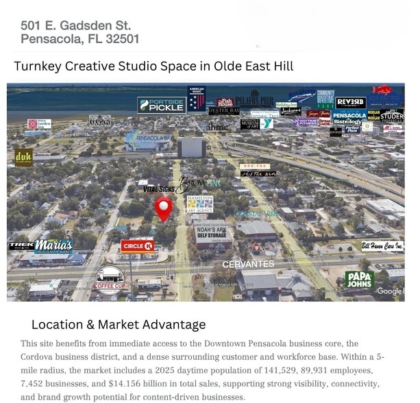 More Photos Of 501 E Gadsden St, Pensacola Office For Lease