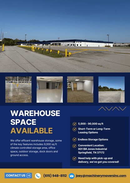 More Photos Of 801 Bill Jones Industrial Blvd, Springfield Manufacturing For Lease