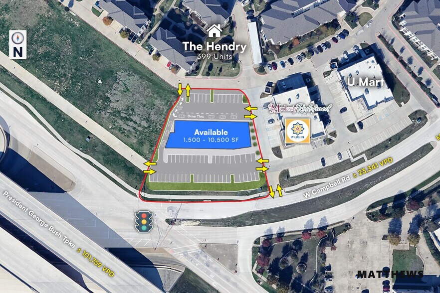 Primary Photo Of The Heights At Campfire Crossing 2000 W Campbell Rd, Garland General Retail For Lease