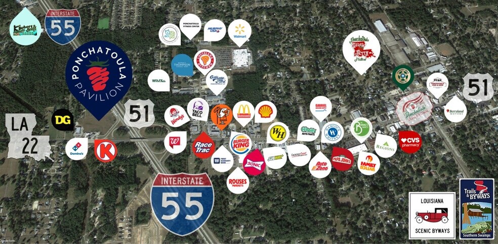 More Photos Of I-55 @ Hwy 22, Ponchatoula Land For Lease