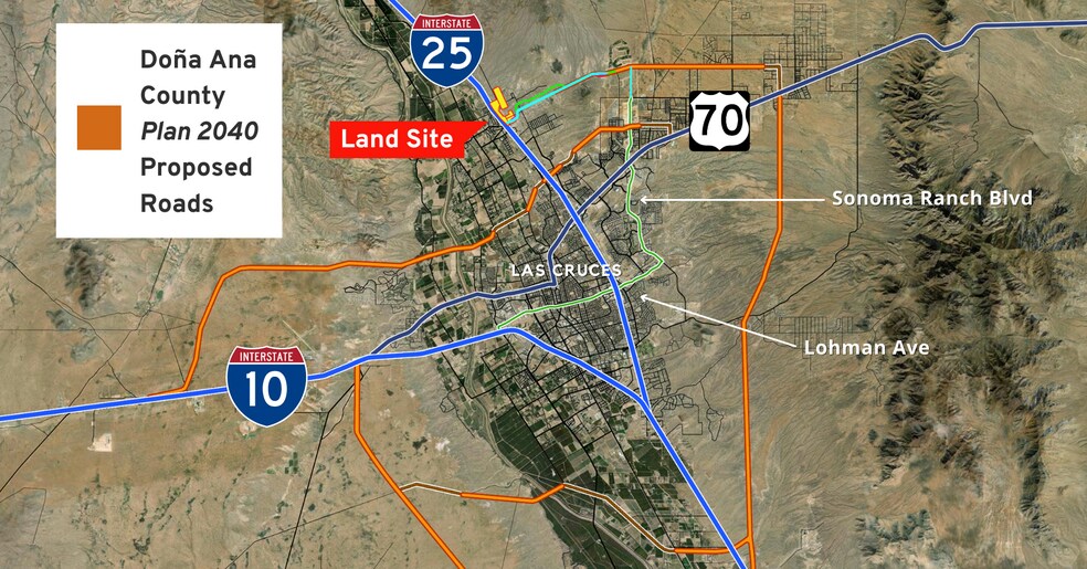 More Photos Of I-25 & Thorpe rd, Las Cruces Land For Sale