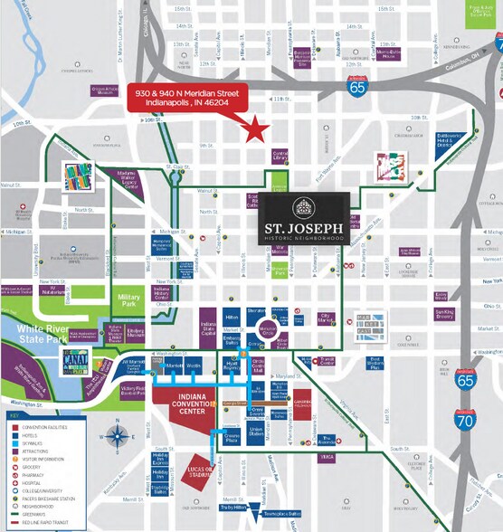 More Photos Of 940 N Meridian St, Indianapolis Bank For Sale