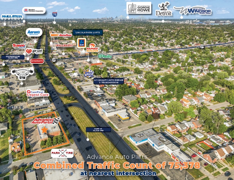 More Photos Of 2230 Fort St, Lincoln Park Freestanding For Sale