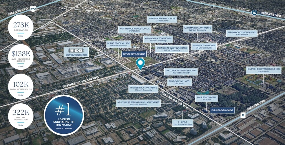 More Photos Of 4145 Gessner Rd, Houston Storefront For Sale