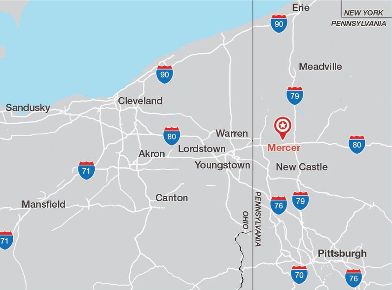 More Photos Of I-80 & Perry Highway, Mercer Distribution For Lease