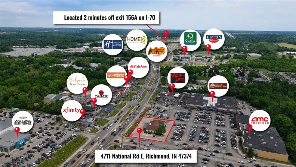More Photos Of 4711 E National Rd, Richmond Fast Food For Sale