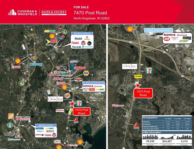 More Photos Of 7470 Post Rd, North Kingstown Land For Sale