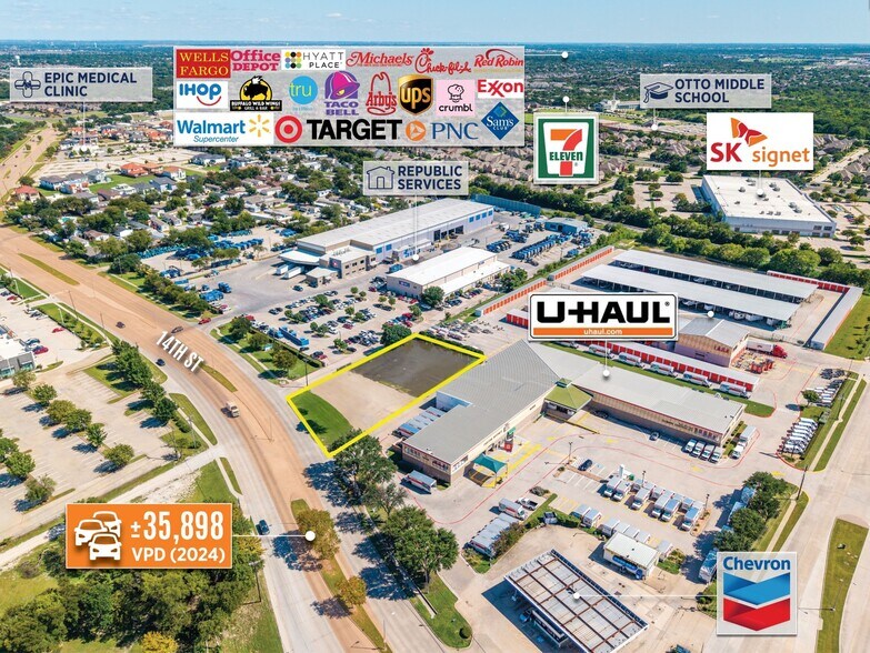 More Photos Of 4120 14th St, Plano Land For Lease