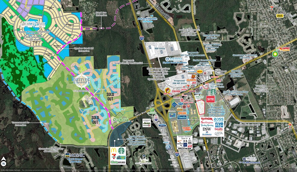 Primary Photo Of SEQ of LPGA & Williamson, Daytona Beach Land For Lease