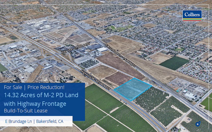 Primary Photo Of E. Brundage Lane & Vineland Road, Bakersfield Land For Sale