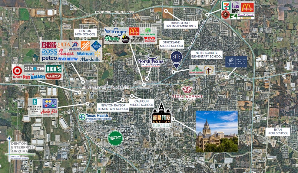 More Photos Of 707 E Sherman Dr, Denton Land For Sale