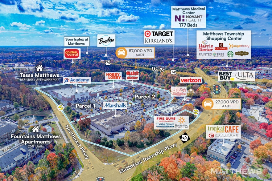 More Photos Of 2308-2314 Matthews Township Pky, Matthews General Retail For Sale