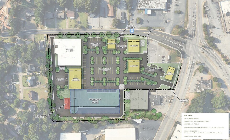 Primary Photo Of 3304-3350 Augusta Rd, Greenville Unknown For Lease