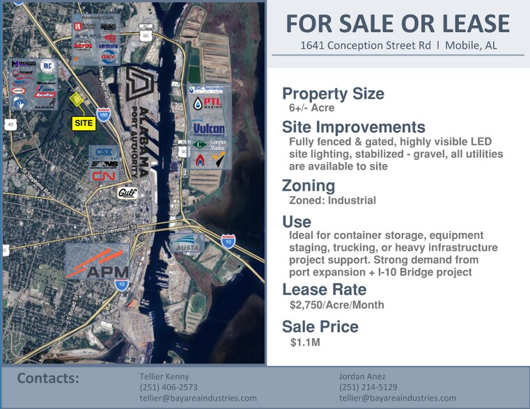 More Photos Of 1641 Conception Street Rd, Mobile Land For Sale