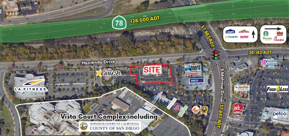 Primary Photo Of 640 Hacienda Dr, Vista Storefront For Sale