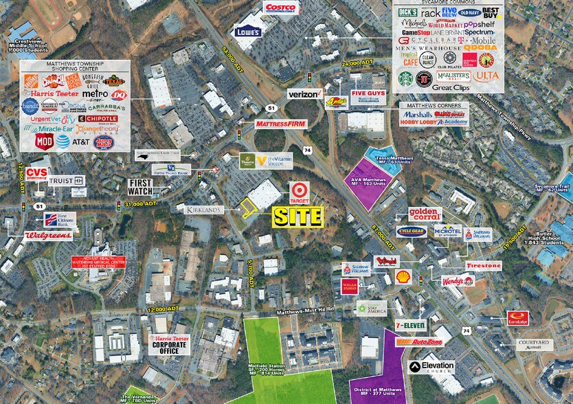 More Photos Of 1834 Matthews Township Pky, Matthews Freestanding For Lease