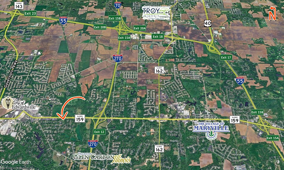 More Photos Of 4501 State Route 159, Glen Carbon Land For Sale