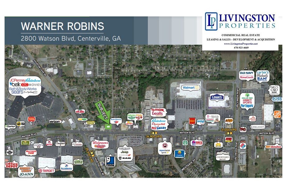 More Photos Of 2800 Watson Blvd, Centerville General Retail For Lease