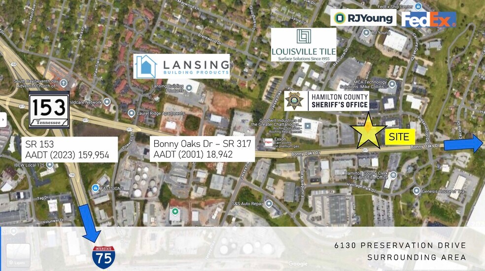 More Photos Of 6130 Preservation Dr, Chattanooga Light Distribution For Sale