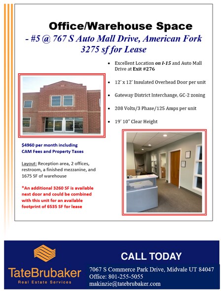 More Photos Of 767 S Auto Mall Dr, American Fork Warehouse For Lease