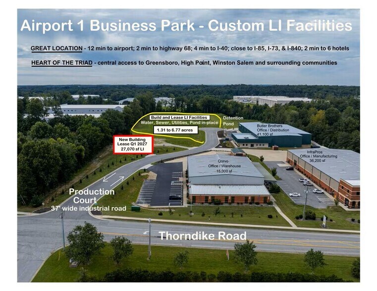 More Photos Of 5620 Production Ct, Greensboro Industrial For Lease