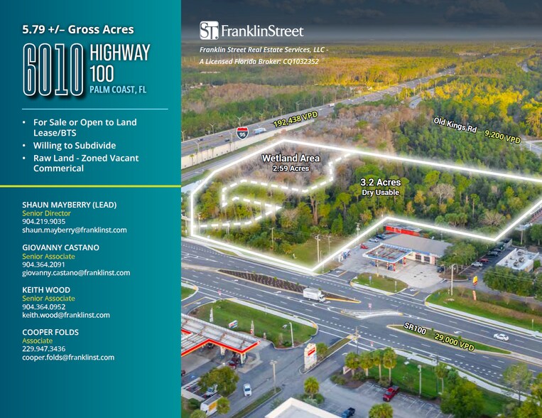 More Photos Of 6010 Highway 100, Palm Coast Land For Sale