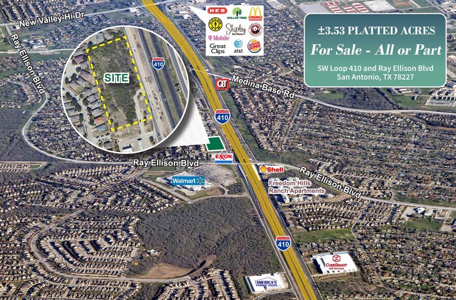 Primary Photo Of Ray Ellison Blvd. at Loop 410 SW, San Antonio Land For Sale