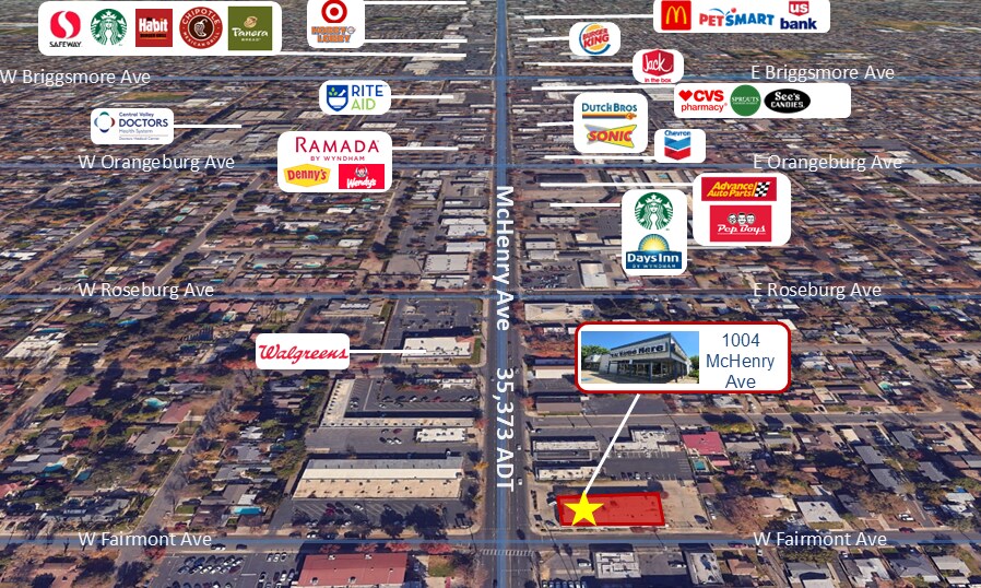 Primary Photo Of 1004 Mchenry Ave, Modesto Freestanding For Lease