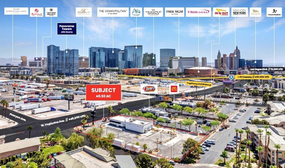 Primary Photo Of 3575 W Tropicana Ave, Las Vegas Land For Lease