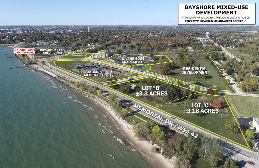 Primary Photo Of Bay Shore/Memorial Drive Mixed Use Development, Manitowoc Land For Sale