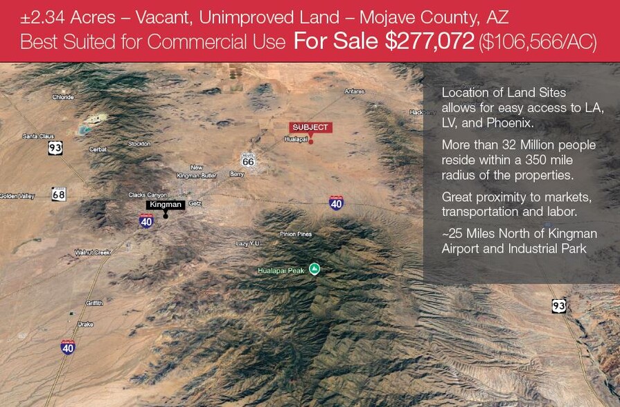 Primary Photo Of 2.34 Acres Mojave County, Kingman Land For Sale