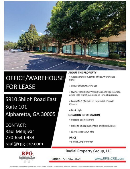 More Photos Of 5910 Shiloh Rd E, Alpharetta Light Distribution For Lease