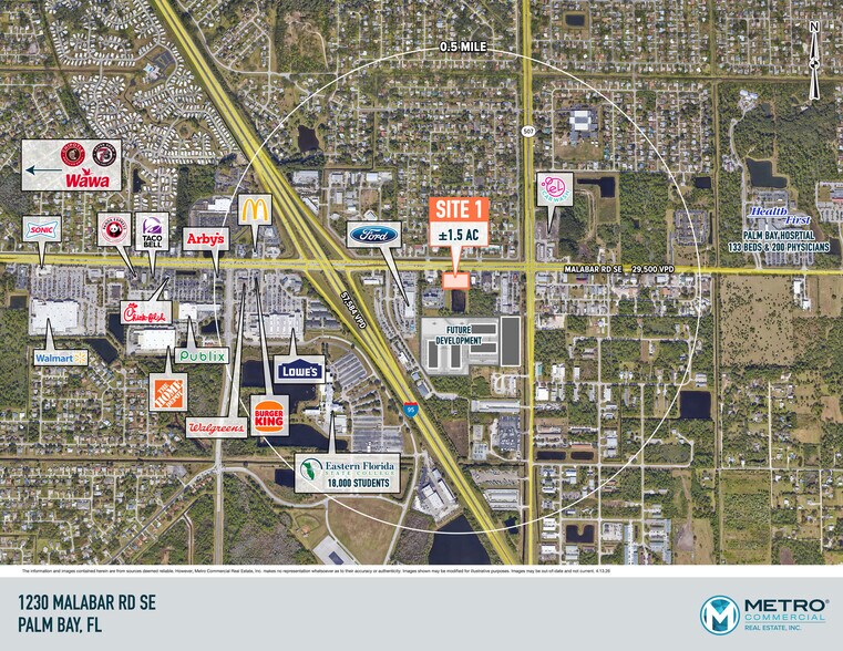 Primary Photo Of 1230 Malabar Road, Palm Bay Land For Lease