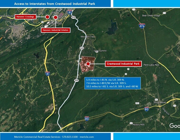 More Photos Of 1201 Crestwood Dr, Mountain Top Distribution For Lease