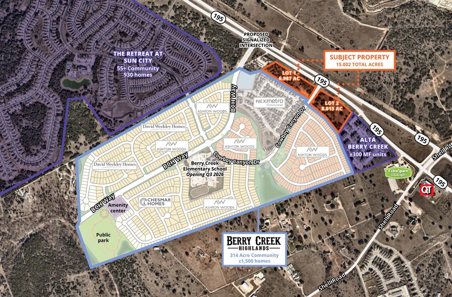 More Photos Of 2453 State Highway 195, Georgetown Land For Sale