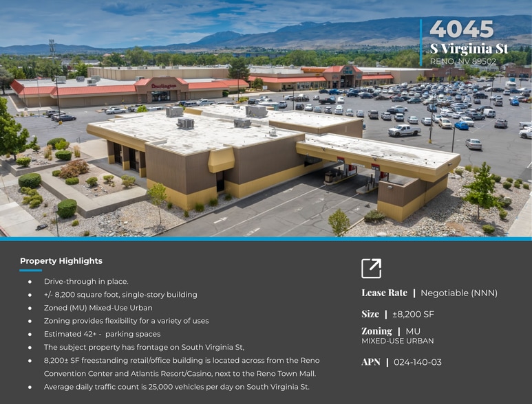 More Photos Of 4045 S Virginia St, Reno Freestanding For Lease