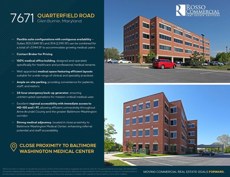 More Photos Of 7671 Quarterfield Rd, Glen Burnie Medical For Lease