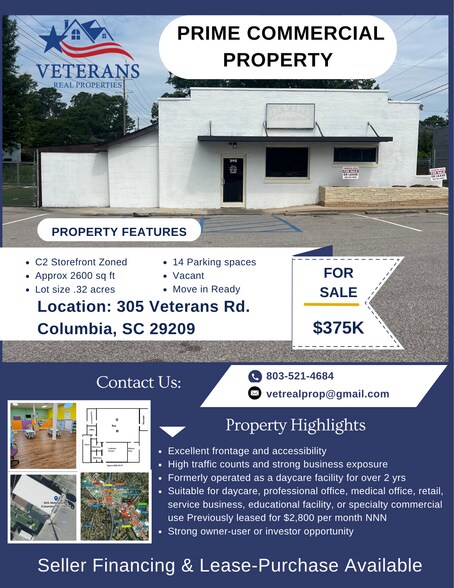 More Photos Of 305 Veterans Rd, Columbia Freestanding For Sale