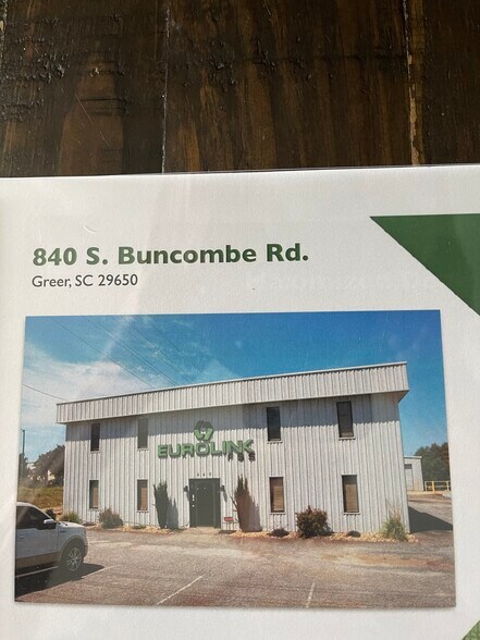 Primary Photo Of 840 S Buncombe Rd, Greer Light Manufacturing For Lease